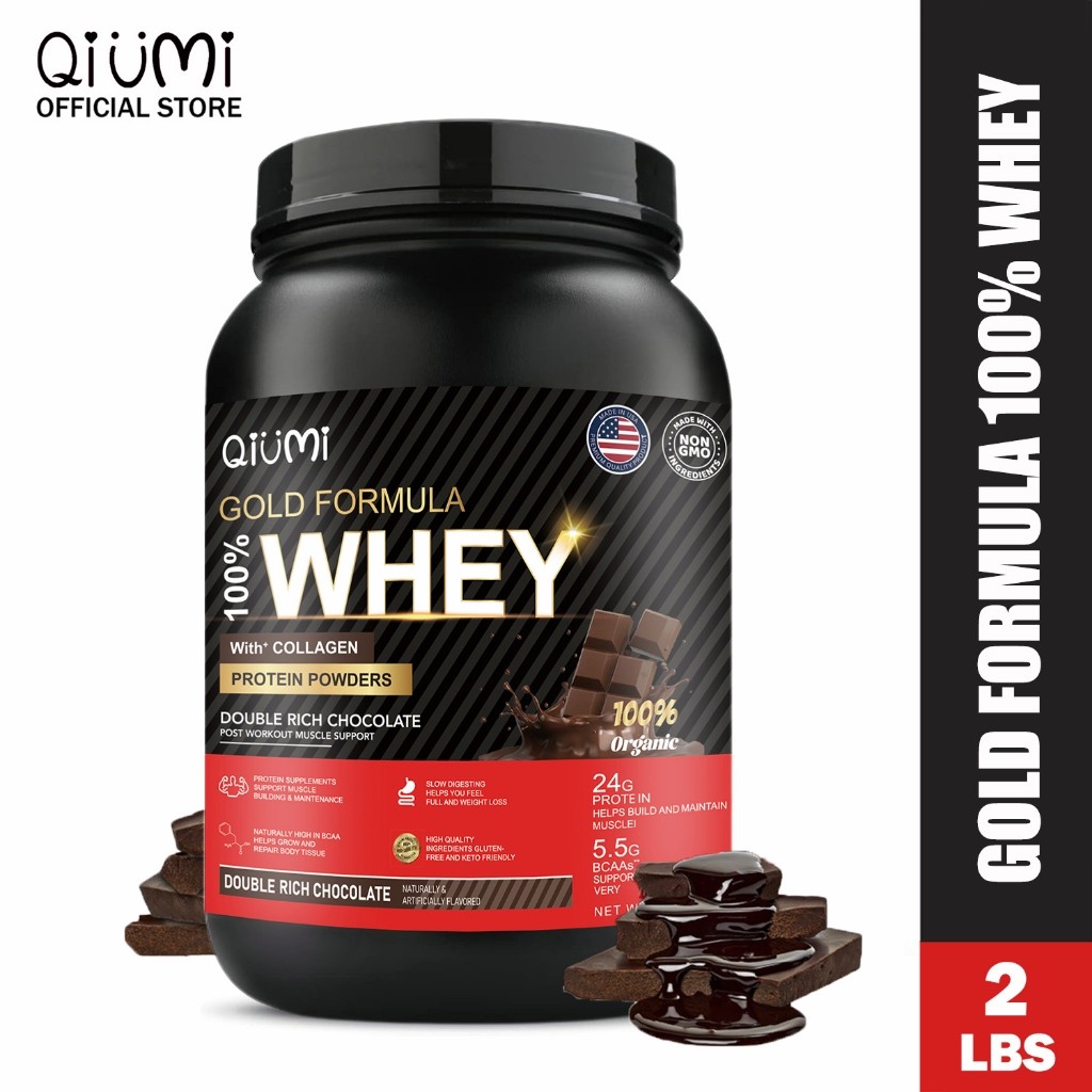 QIUMI Standard Whey Protein Powder อาหารทดแทน Bcaa plement สําหรับกล้ามเนื้อลีน