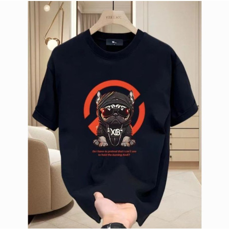 เสื้อยืดผ้าฝ้าย 100% สําหรับผู้ชายลาย Shar Pei Cool - นุ่ม ลําลอง ตัดโค้ง คอกลมถอดได้ S-5XL