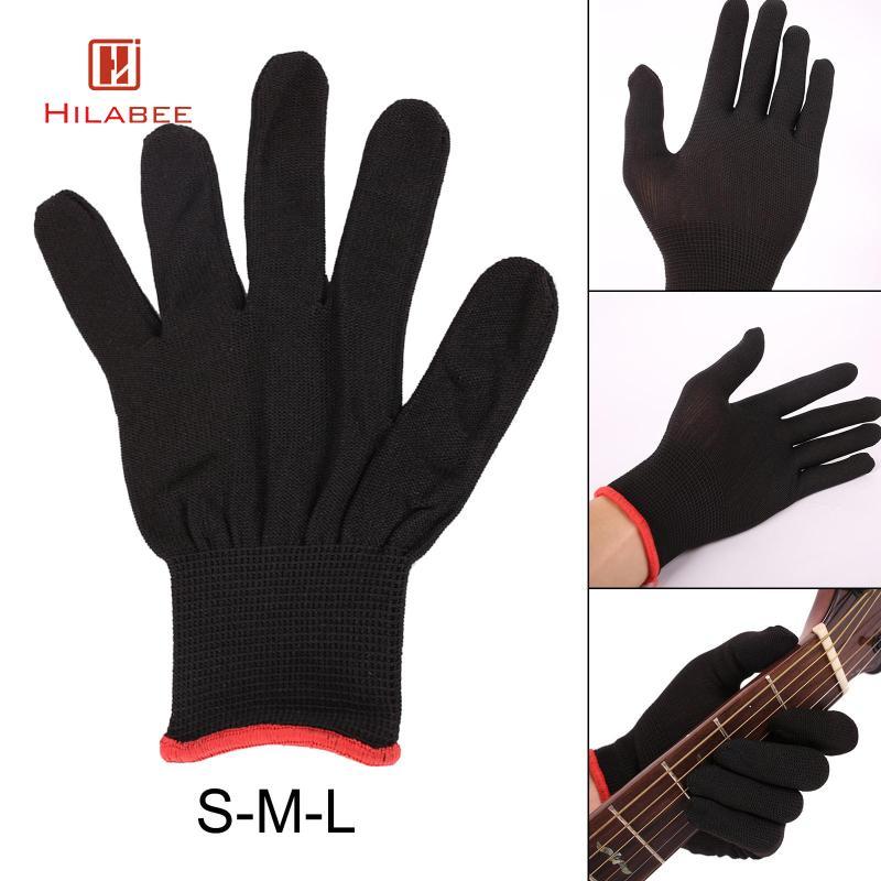 [hilabee] ถุงมือฝึกซ้อมถุงมือกีตาร์ปลายนิ้ว Anti-pain Nylon String Instrument อุปกรณ์เสริมถุงมือเบสที่ทนต่อการสึกหรอสําหรับนักดนตรี