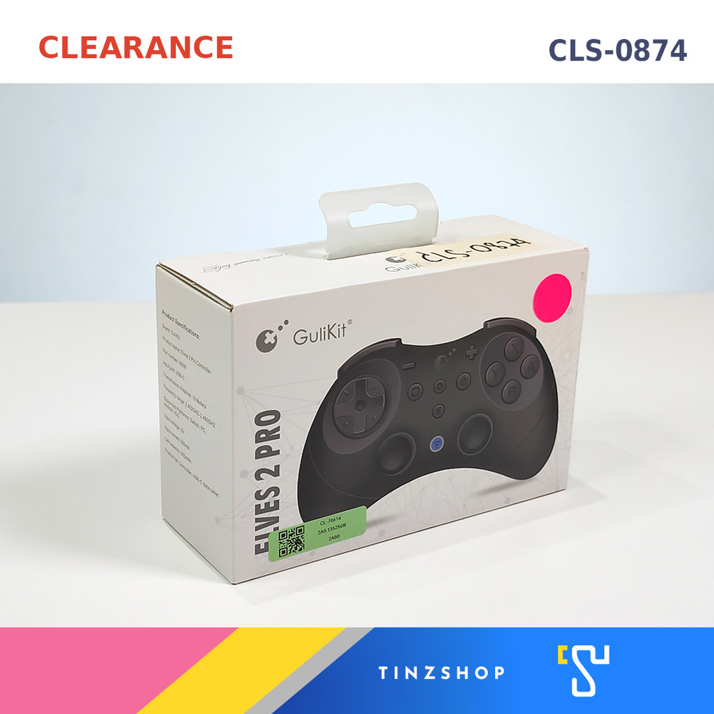 [Clearance] CLS-0874 Gulikit NS59 Elves 2 Pro Controller Black / ใช้ได้กับ Switch1 และ Switch 2 (สิน