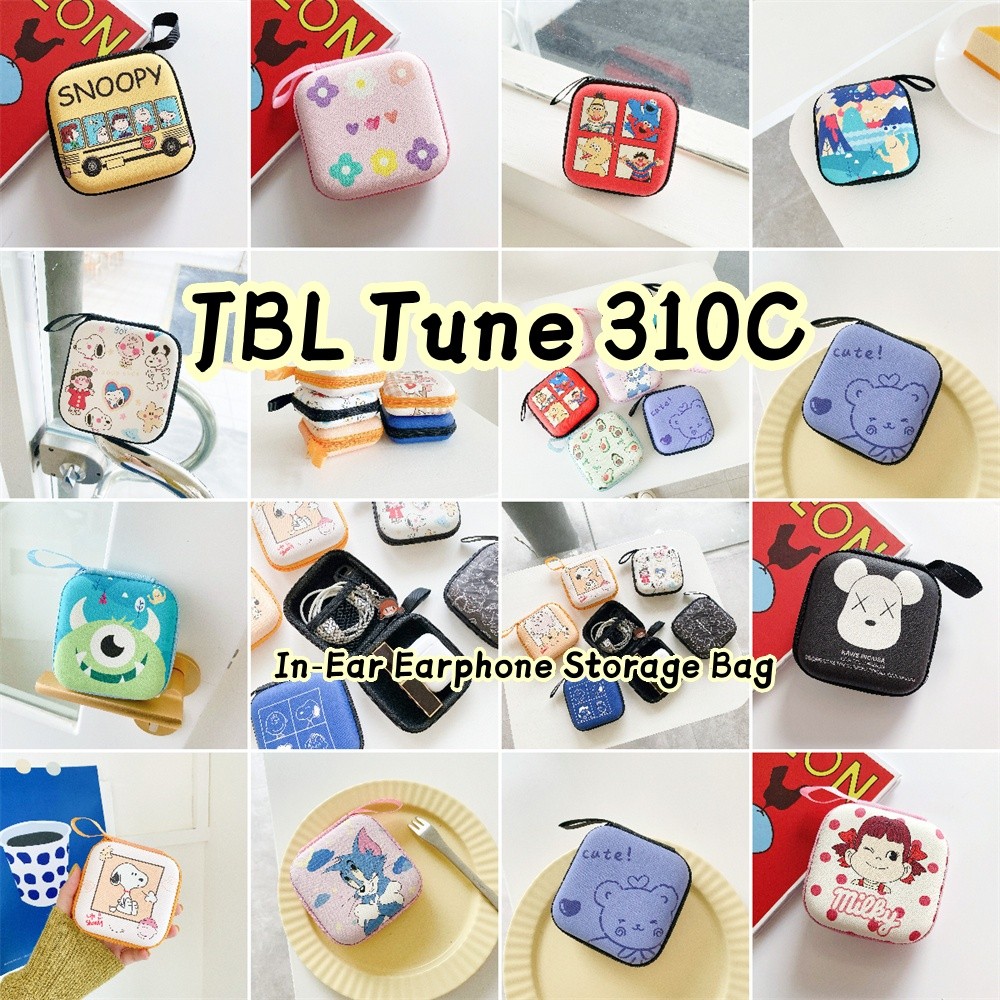 JBL Tune 310C หูฟังแบบในหู ออกแบบสร้างสรรค์ มาพร้อมสายเคเบิลและกระเป๋าเก็บ