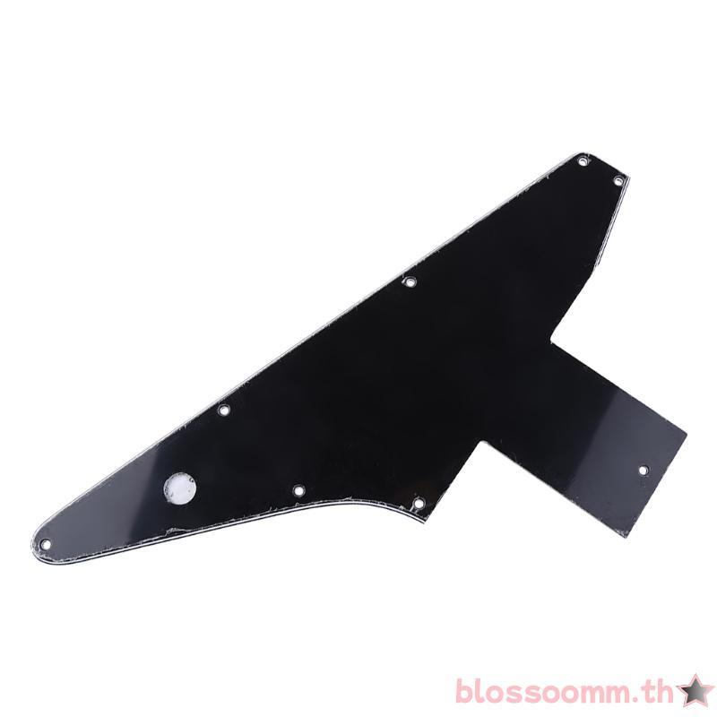 BLOSS 3 Ply Guitar Pickguard Pick Guard สําหรับ Explorer สําหรับ Gibson 76 Reissue Black Part
