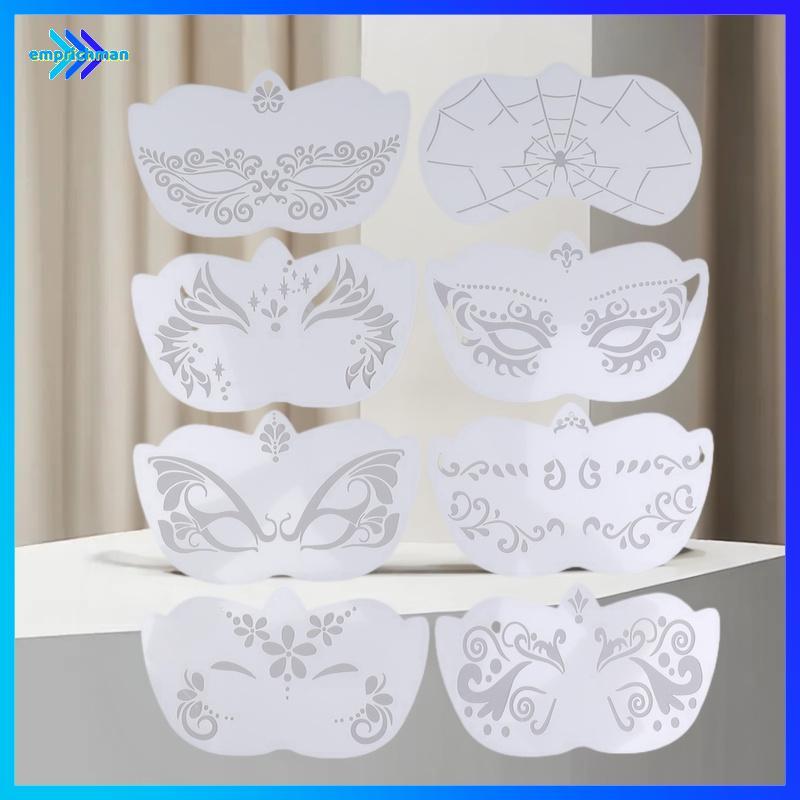 EPMN> Face Paint Stencils Body Art Paint Stencils นํากลับมาใช้ใหม่สําหรับผู้ใหญ่เด็กได้อย่างง่ายดายใ