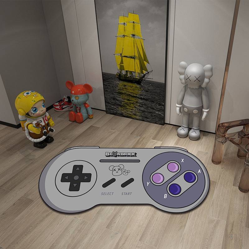 Bedroom Game Console Handle Cashmere Carpet Home Living Room Cute Atmosphere Pink Mat Bedside Blanke