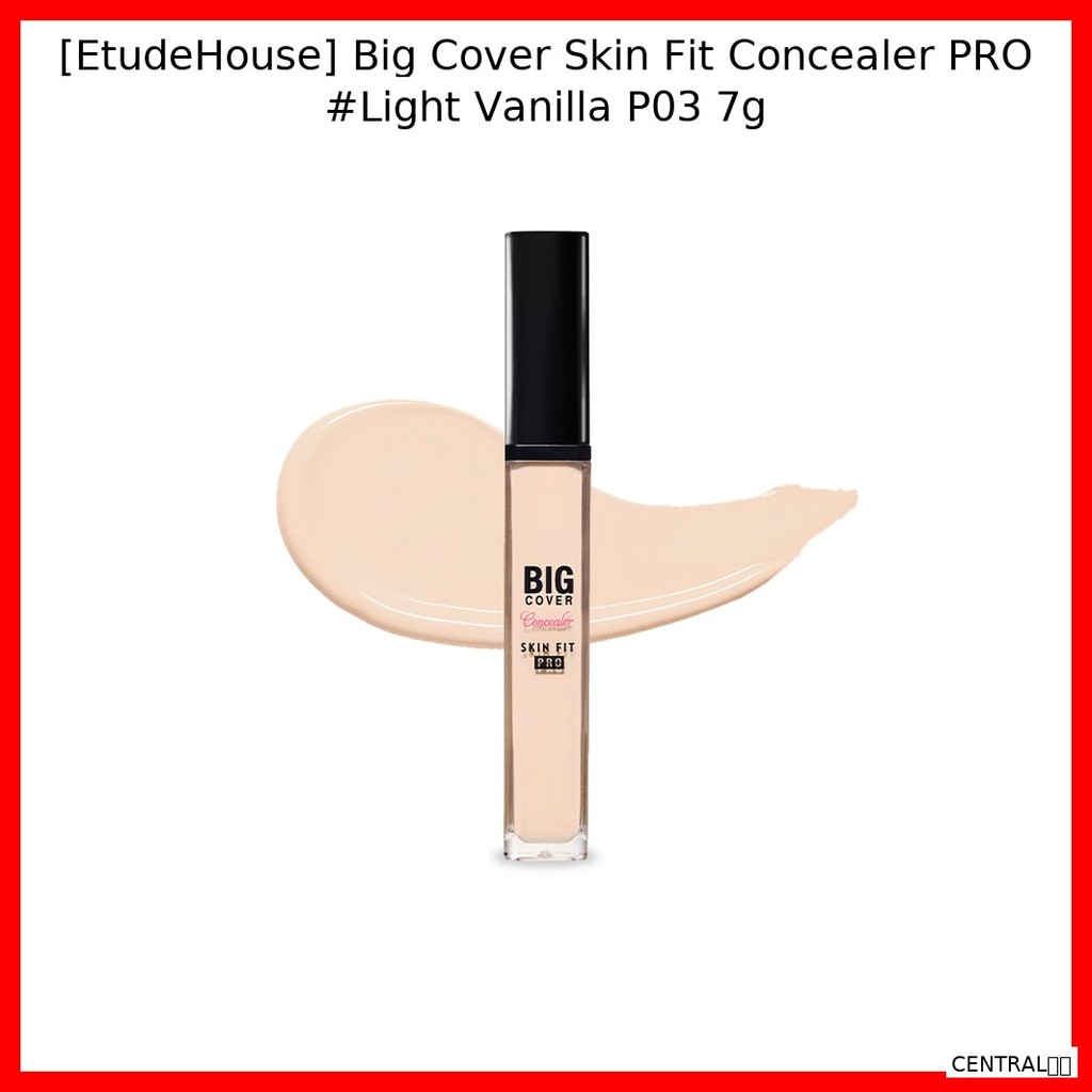 [EtudeHouse] คอนซีลเลอร์ Big Cover Skin Fit PRO #Light Vanilla P03 7g / คอนซีลเลอร์เกาหลี / Full Cov