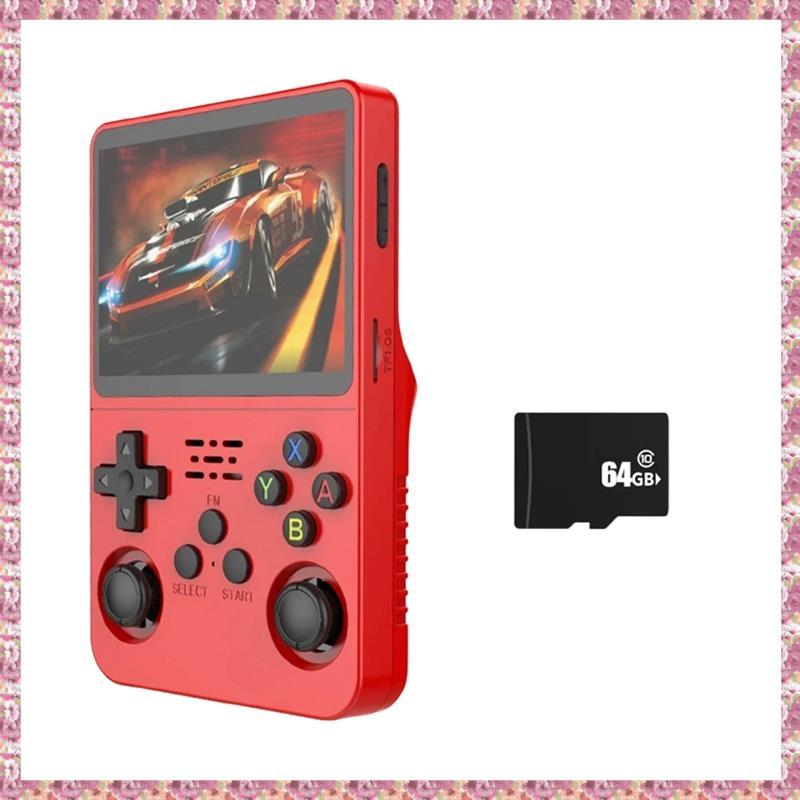 [VCPR] R36S คอนโซลเกมมือถือ 3.5 นิ้วหน้าจอ IPS เครื่องเล่นวิดีโอแบบพกพา Dual 3D จอยสติ๊ก 3200mah แบต