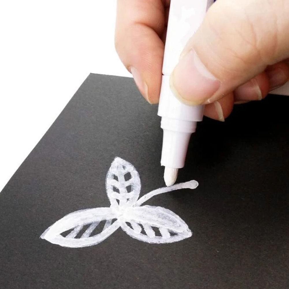 Refinish ปากกาสีขาวยางปากกาสี Quick Dry และกันน้ํา Markers Universal Paint Marker G7m5