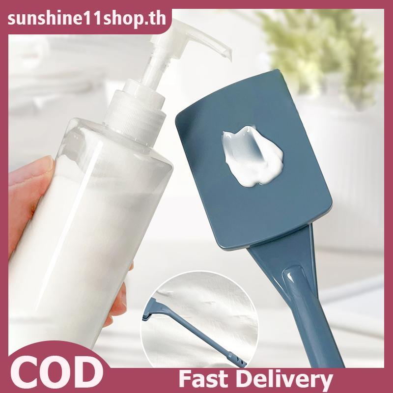 SUNSHOP Lotion Applicator Body Wash Brush แปรงเบาะ Long Reach Handle Self Application สําหรับ Ba Feet Skin Cream TH
