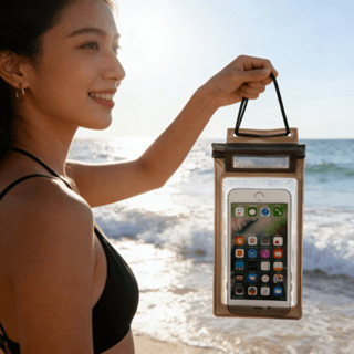 🔥ซองใส่โทรศัพท์กันน้ำ🔥ถุงกันน้ำมือถือหน้าจอสัมผัส พร้อมสายคล…