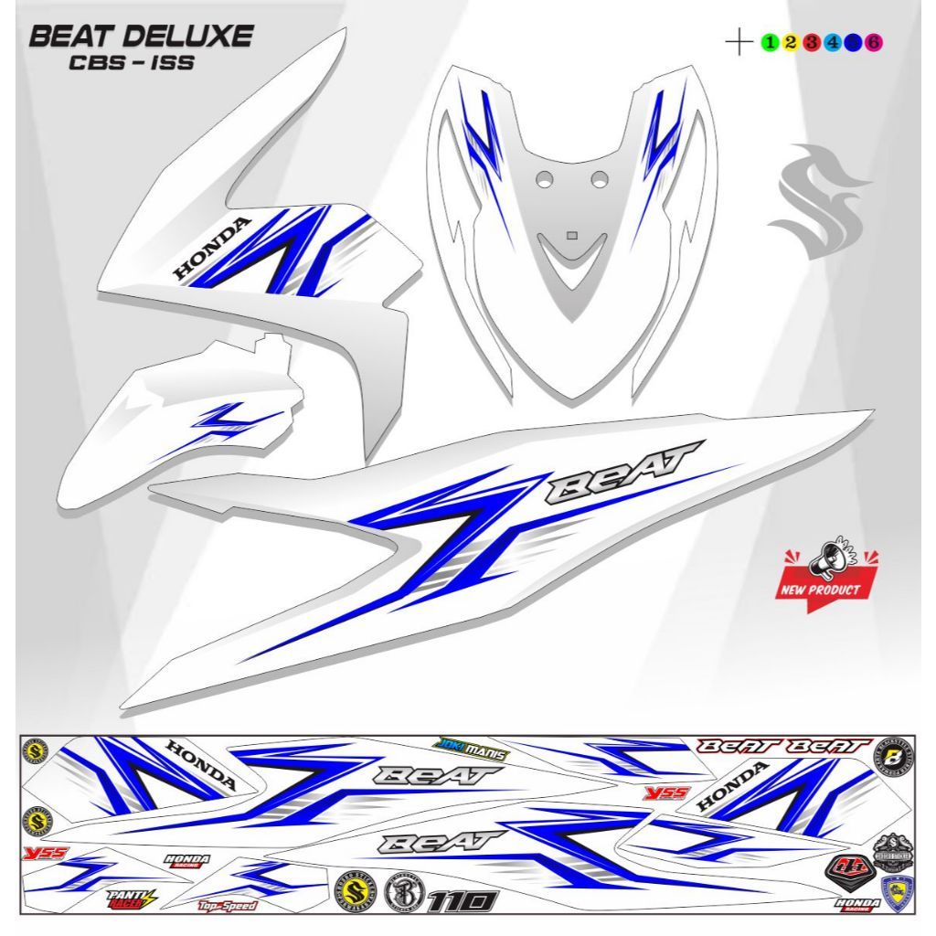 Striping Beat Deluxe 2020 2021 20222 2023 Striping best street Sticker / STRIPING VINYL