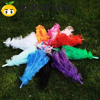 ร่มลูกไม้สำหรับเจ้าสาว ขนาด 56 ซม. ผลิตจากผ้าฝ้ายและลูกไม้ พ…