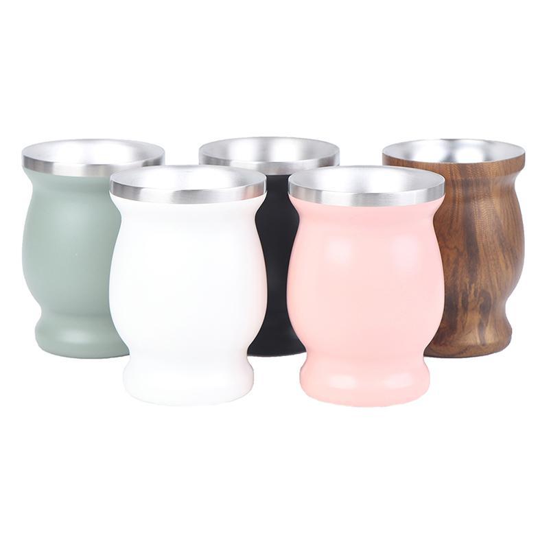 Technicolorsuper Yerba Mate Cup 304 สแตนเลส 8oz Argentine Yerba Mate Gourd พร้อม illas TSR