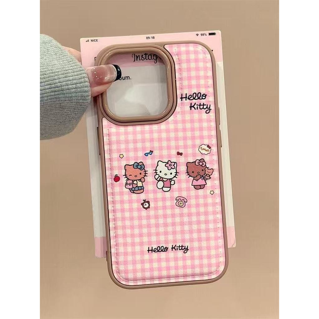 สําหรับ IPhone 17 Air 16 15 14 13 12 11 Pro Max X XR XS Max 7 8 Plus Solid foundation make-up lattice KT เคสโทรศัพท์ปกอ่อน