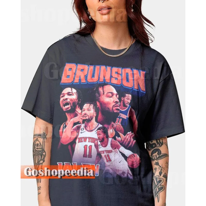 ลิมิเต็ด เสื้อ Jalen Brunson วินเทจ 90s เสื้อยืด Jalen Brunson รำลึกถึง Jalen Brunson เสื้อสเวตเตอร์