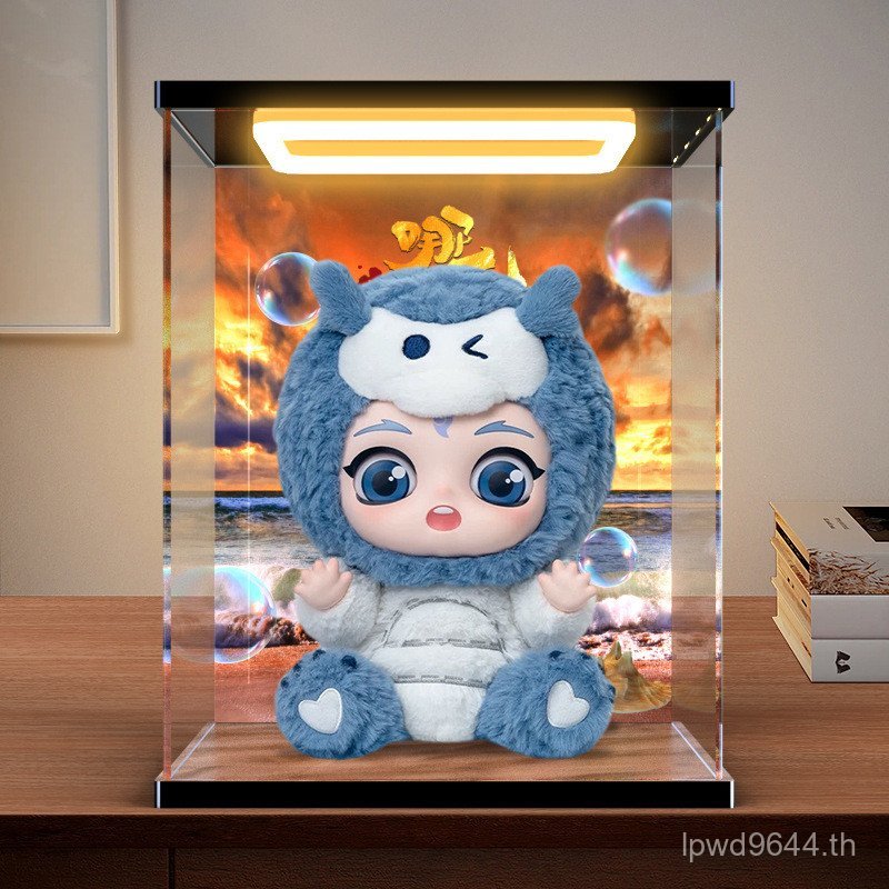 โคมไฟ Aoma Aojiao รูป popmart HD เคลือบฟองกล่องเก็บอะคริลิคเหมาะสําหรับ Nezha กลับ 2 W4YN
