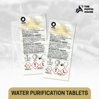 Oasis | Water Purification Tablets เม็ดละลาย ทำให้น้ำสะอาด 1 แผง