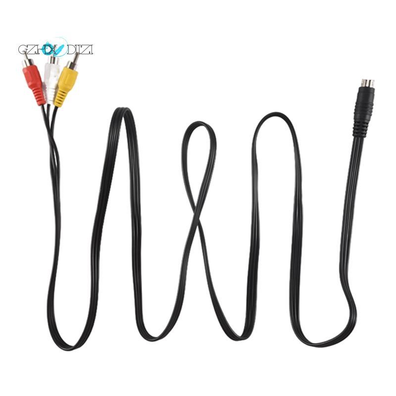 Gzhxdiizi1.5M 4.9ft 3 Male to 4 Pin S-Video Male TV PC Conversion Cable