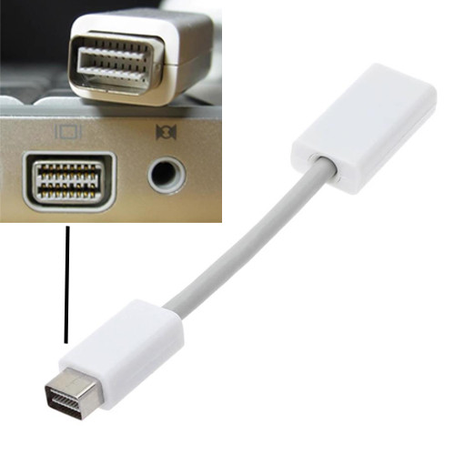 Mini DVI ชายกับ HDMI หญิงทีวีอะแดปเตอร์แปลงวิดีโอสําหรับ Apple iMac MacBook Pro Air 12 PowerBook G4 