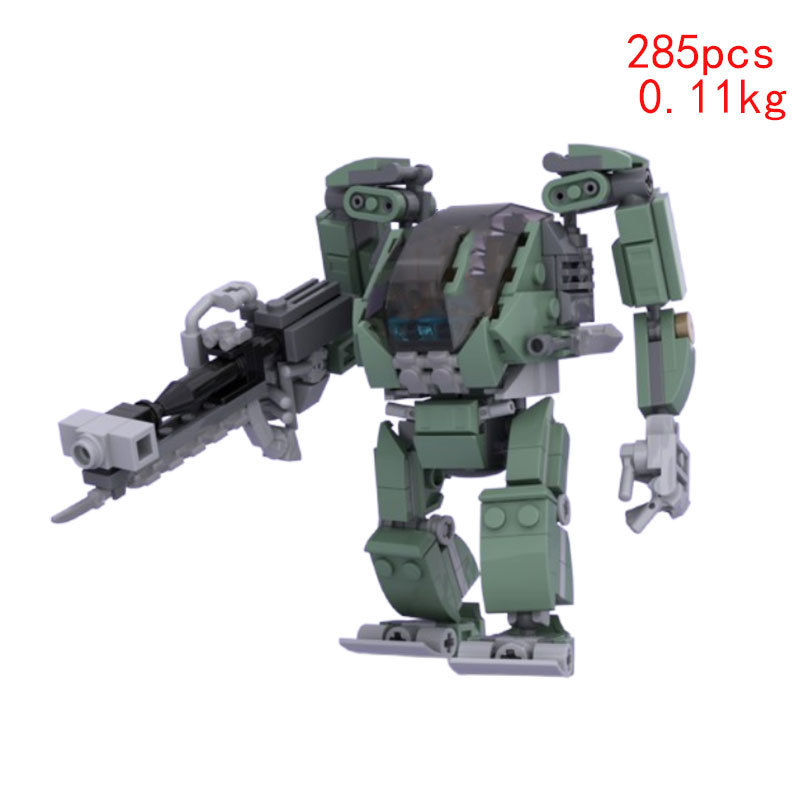 MOC - อนุภาคขนาดเล็กบล็อกตัวต่อของเล่น Mecha DIY เครื่องประดับโมเดลการศึกษา