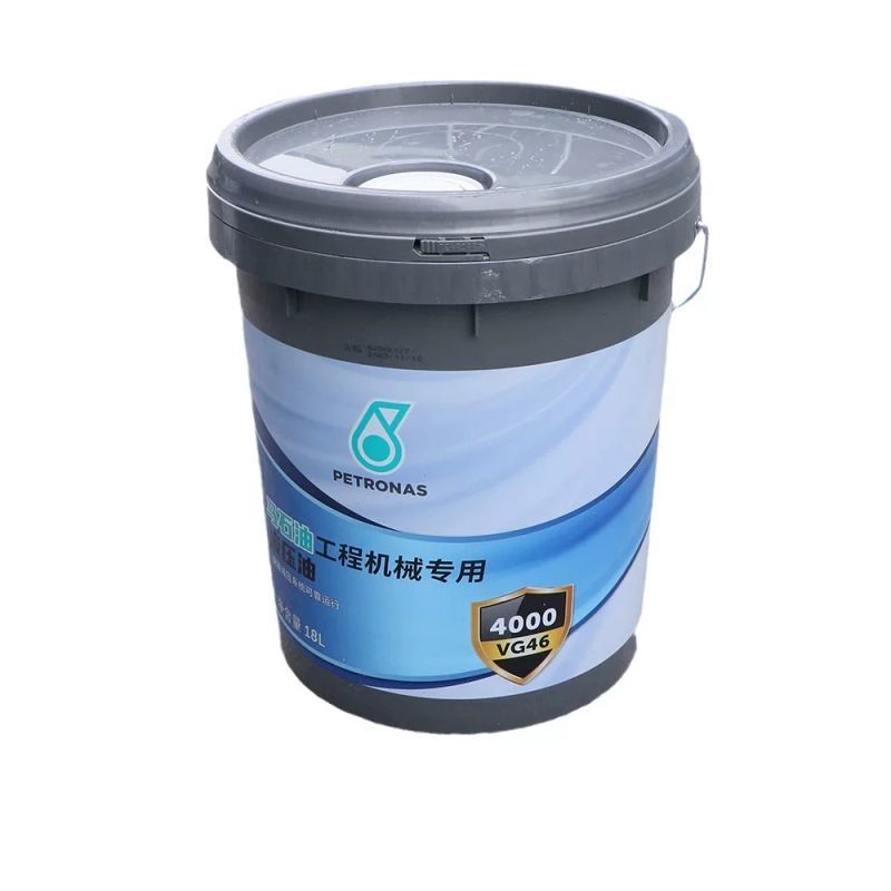 น้ำมันไฮดรอลิก VG46 18L สำหรับรถขุด PETRONAS SANY KOBELCO CAT LGONG XCMG