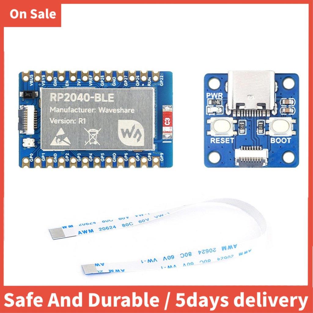 RP2040-BLE Microcontroller Development Board + บอร์ดอะแดปเตอร์ Dual-Mode BT 5.1 FPC 8PIN พอร์ต Multi