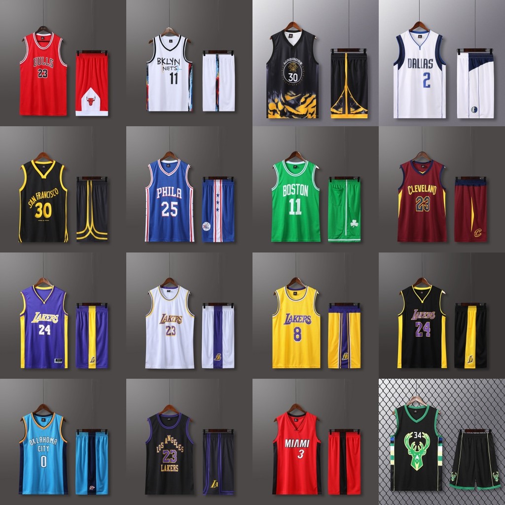 ชุดบาสเก็ตบอลชุดสูทเสื้อกั๊กผู้ใหญ่กางเกงขาสั้น James Curry Jordan Irving Jersey Printing Number20260128