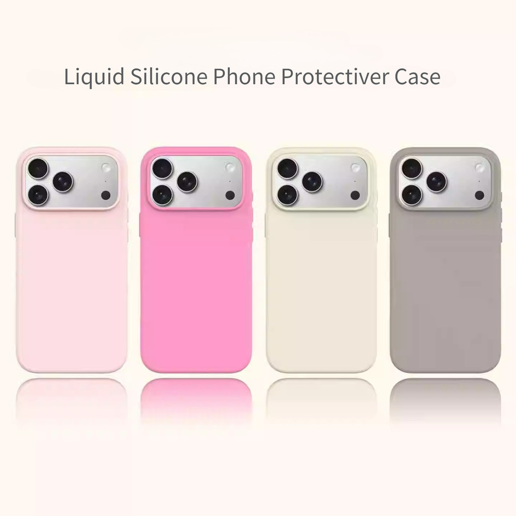 หรูหราสีลูกกวาดเคสโทรศัพท์สําหรับIPhone 17 Pro Maxซิลิโคนอ่อนนุ่มสําหรับIPhone 17 Air 17Proกล้องกันชนTPUกลับกรณี