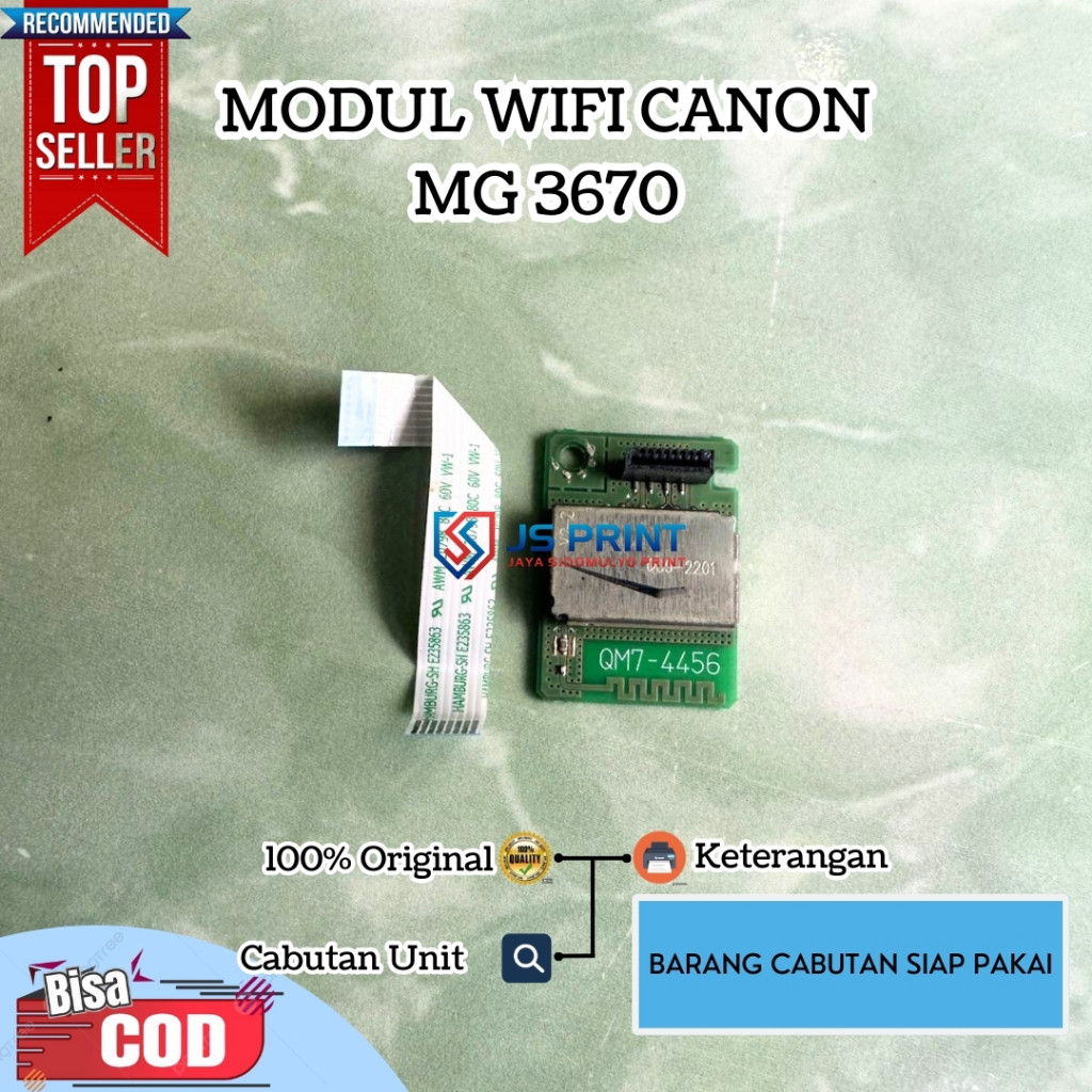 Wifi เมนบอร์ดการ์ดโมดูล Canon G3000 G3010 G3020 G4010 G5070 เครื่องพิมพ์ MG3670 TS307 QM74456 อุปกรณ