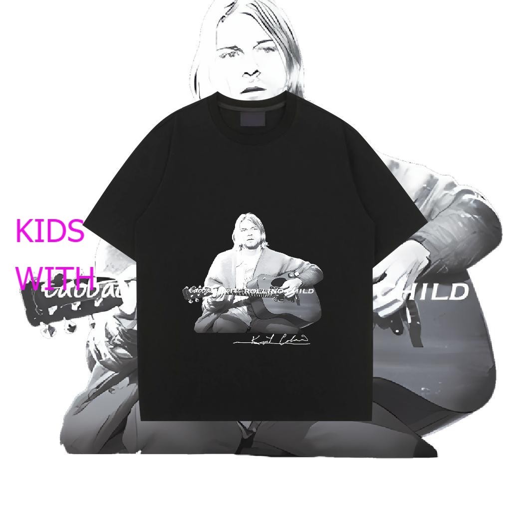 วงดนตรี เสื้อวงลายเท่ๆ ขายถูก  ระบายอากาศได้(มีเก็บเงินปลายทางจ้าเสื้อยืดคอกลมเสื้อยืดเด็ก เชิ้ต เด็กผู้ชาย #1448 - รูปที่ 3