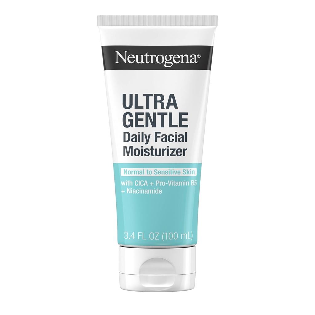 Neutrogena Fragrance Free Daily Facial Moisturizer, Face & Neck Moisturizer for Sensitive with Vitam