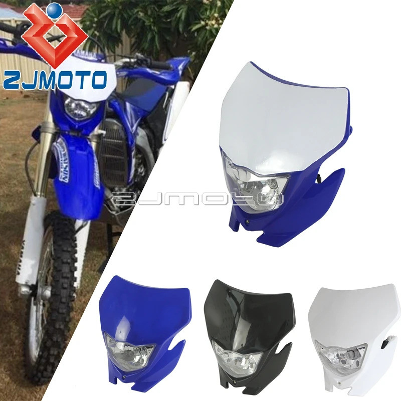 ZJ วิบากไฟหน้าสำหรับ Yamaha WR250R WR250X WR250F WR450F YZ TTR Enduro Supermoto Dirt Bike H4หัว Fair