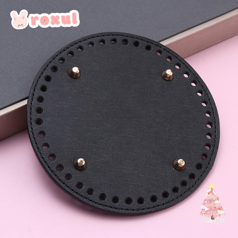 Roxul กระเป๋ายาวด้านล่างวัสดุ Handmade ด้านล่าง 52 หลุมกระเป๋าถักโครเชต์หนัง PU