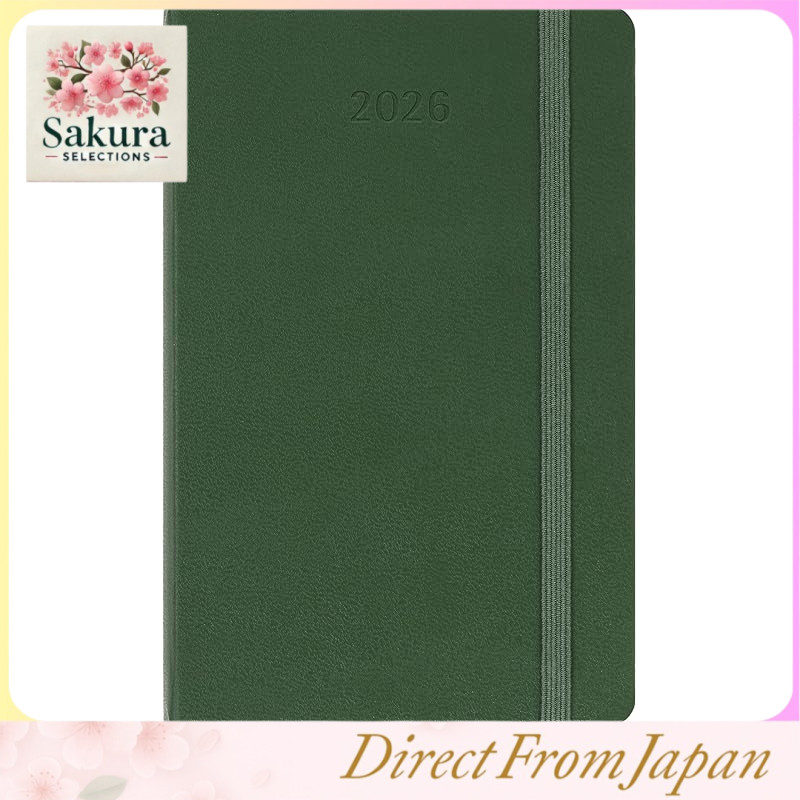 Moleskine Planner 2026 January Start 12-Month Weekly Diary Pocket Size (9cm x 14cm) Hardcover Myrtle