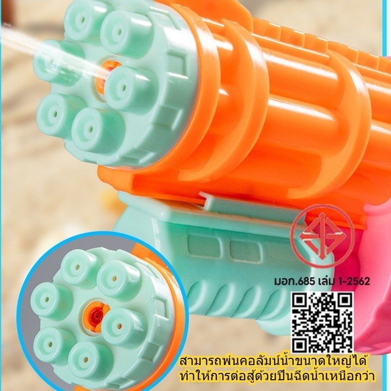 ปืนฉีดน้ำความจุใหญ่ 1200ML ใส่น้ำเยอะ ยิงนาน สงกรานต์ ไม่ต้องเติมบ่อย วัสดุปลอดภัยสำหรับเด็ก - รูปที่ 3