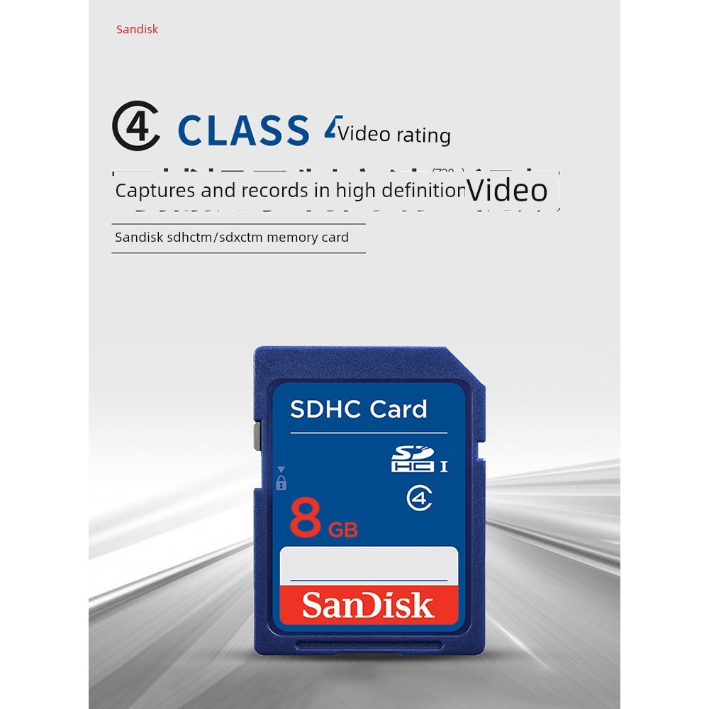 sd card ssd 500gb Sandi sd Card 8G การ์ดหน่วยความจํากล้องความเร็วสูงการ์ดหน่วยความจําแฟลชการ์ดหน่วยค