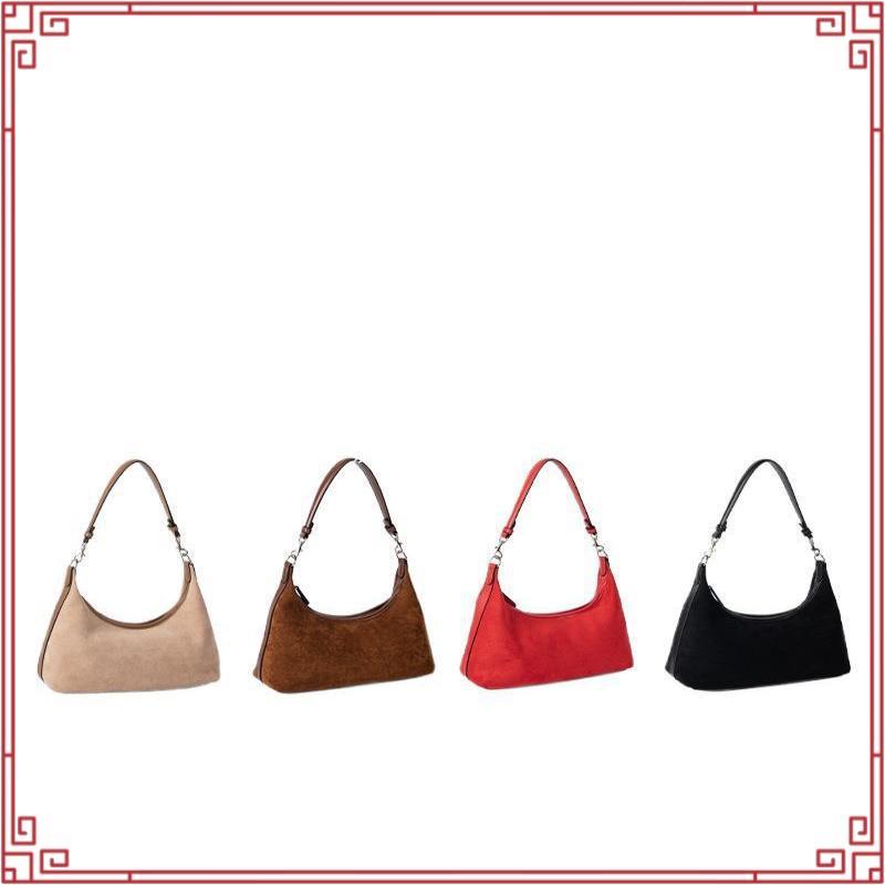 (**พร้อมส่ง) knack.bag - Jennie  bag (สายเล็ก) - Dark brown (หนังกลับเทียม)