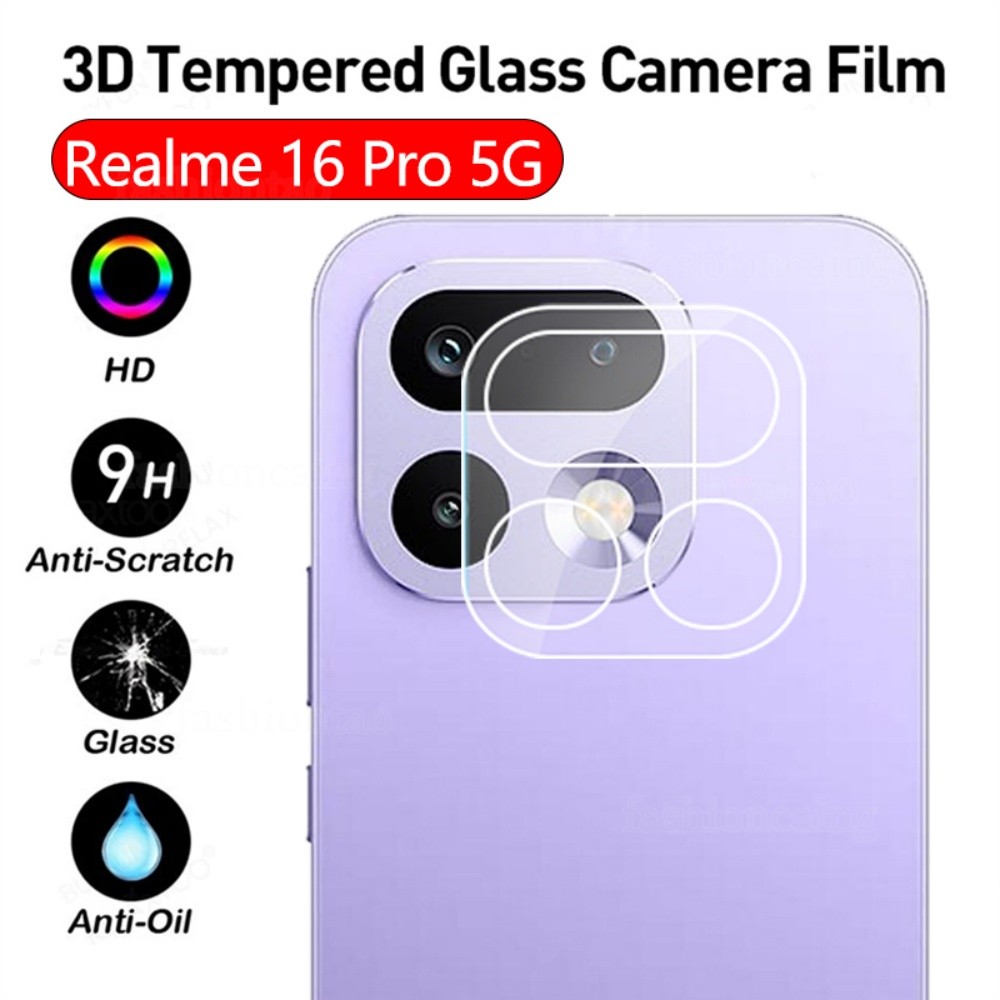 สําหรับRealme16Pro 5G 3Dกล้องเลนส์กระจกนิรภัยคลุมทั้งหมดป้องกันฟิล์มสําหรับRealme 16 Pro Plus 16Pro + 16Proplus 16T 16X Realme16 Pro Realme16Pro + Realme16Proplus Realme16T 2026