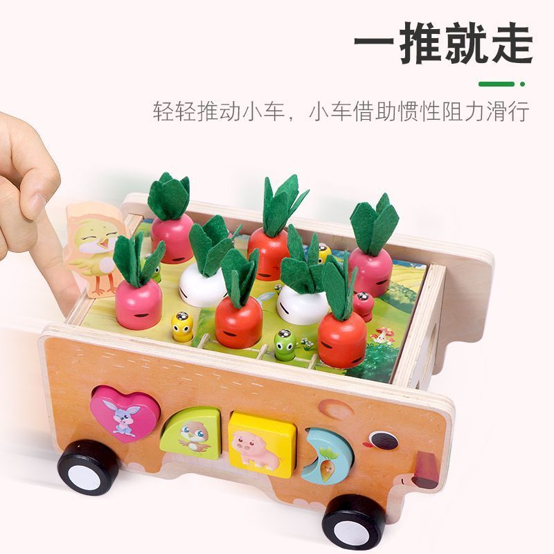 1-2 ปีเด็ก Montessori Early Education รูปทรงเรขาคณิตคอลัมน์อาคารบล็อก 3 การศึกษาเด็กทารกการจับคู่ Co