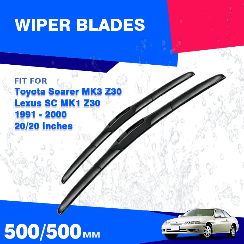 ใบปัดน้ําฝนด้านหน้าสําหรับ Toyota Soarer JZZ30 JZZ31 Lexus SC 300 400 Z20 1991 - 2000 กระจกหน้าต่างแ
