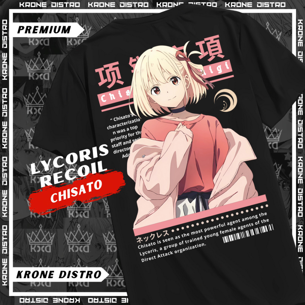 เสื้อยืด CHISATO NISHIKO ANIME | เสื้อยืด DISTRO สําหรับผู้ชายและผู้หญิง | เสื้อยืด MIYAKO SHIKIMORI
