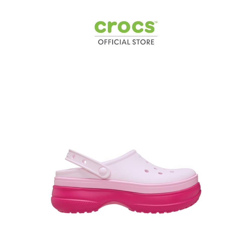 CROCS รองเท้าลำลองผู้ใหญ่ CLASSIC STACKED CLOG รุ่น 211355-6ZQ - DRAGON FRUIT