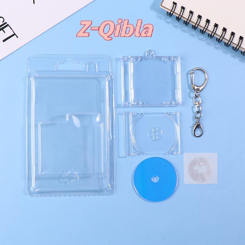 [Z-Qibla-t] 1 ชุด Mini NFC Functional CD Disc Case Key Chain อุปกรณ์ต่อพ่วงอัลบั้มที่ระลึกผู้ถือกุญแจสําหรับ DIY Bapa จี้