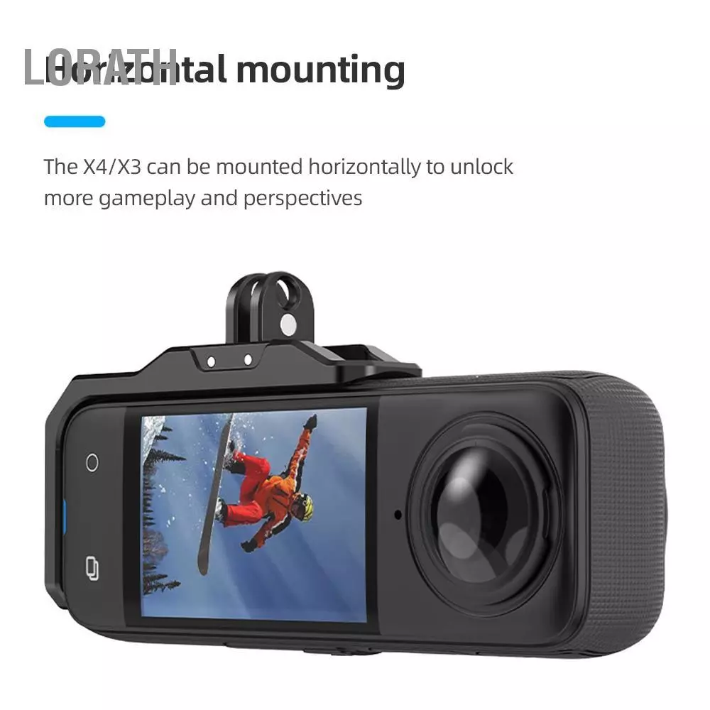 Andoer อะแดปเตอร์ยึดกล้องแนวนอน สกรู 1/4 นิ้ว สำหรับ Insta360 X4/X3 thumbnail 3