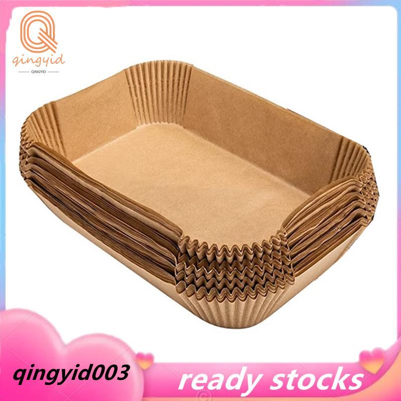 Air Fryer Liners กระดาษแบบใช้แล้วทิ้งสําหรับ Dual,200 ชิ้น Air Fryer Liners สี่เหลี่ยมผืนผ้า, Air Fr