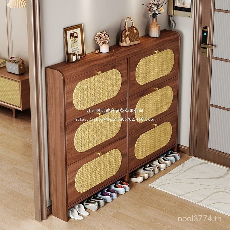 ที่เก็บของในครัวเรือนความจุถังถ่ายโอนข้อมูลประตูทางเข้าตู้รองเท้าหวายทางเข้าครัวเรือนผนังที่ทันสมัยก