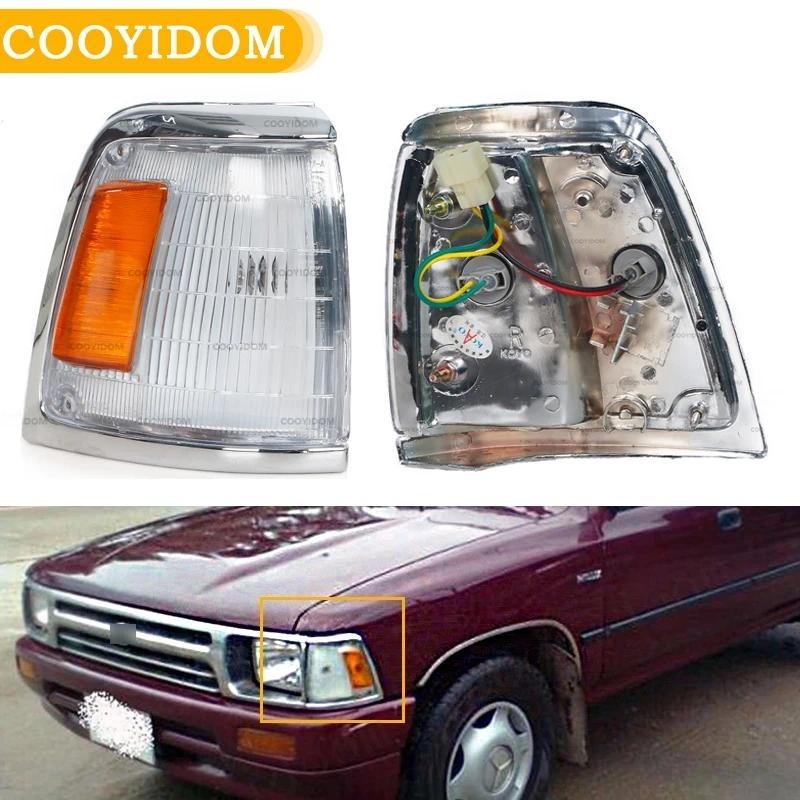 มุมสําหรับ Toyota Hilux 1989-1995 LN85 LN86 RN85 RN90 YN85 ไฟเลี้ยวรถมุม Marker ที่จอดรถไฟหน้า