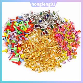 (จัดส่งในพื้นที่) 100 ชิ้นที่มีสีสัน Brad Fasteners เด็กหัตถ…