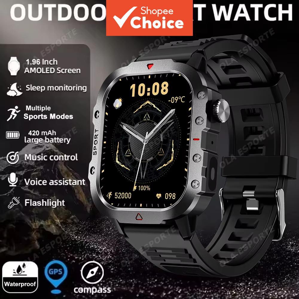 สมาร์ทวอทช์กันน้ํา รุ่นใหม่ โทรไร้สาย นาฬิกาออกกําลังกายผู้ชาย โหมดกีฬาหลากหลาย แจ้งเตือนข้อความหน้าปัดปรับแต่งได้