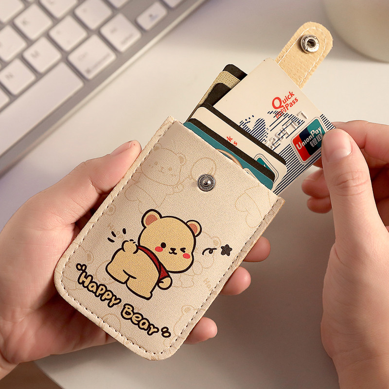 (Forever young) bester brand กระเป๋ พาชาด็อก ฮอลเดอร์ กันแม่เหล็ก สำหรับนักเรียนและเก็บบัตรหลายใบ