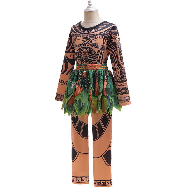 MAMA ชุดโมอาน่า เจ้าหญิงคอสเพลย์เครื่องแต่งกายสําหรับเด็กหญิง รุ่นA5034 - รูปที่ 7